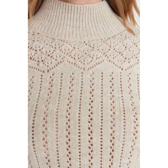 NWT Trendyol Women Regular fit Standing collar Knitwear Sweater - Picture 4 of 11